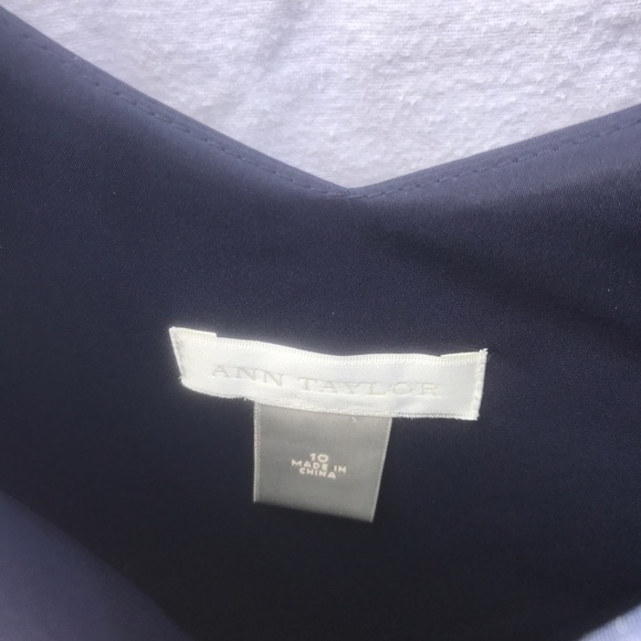 Navy blue Ann Taylor bridesmaid dress, size 10. - Picture 3 of 4